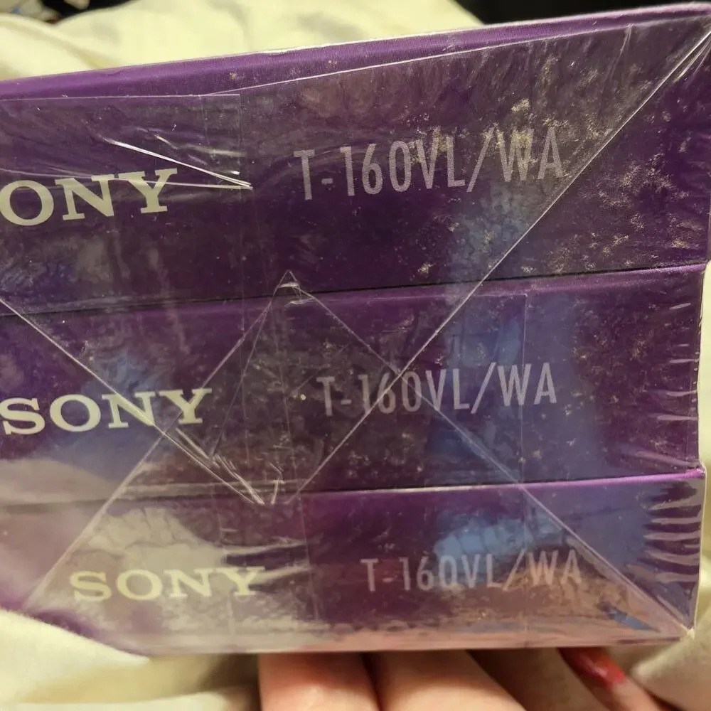 Sony T-160VL/WA VHS 3 Pack Deadstock